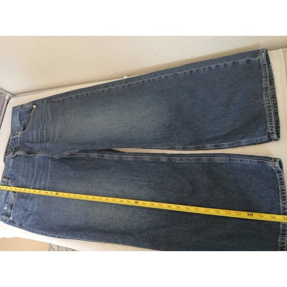 Aeropostale Women Jeans High Rise Baggy Wide Leg Size 14 SHORT Hippie Streetwear - Picture 11 of 16